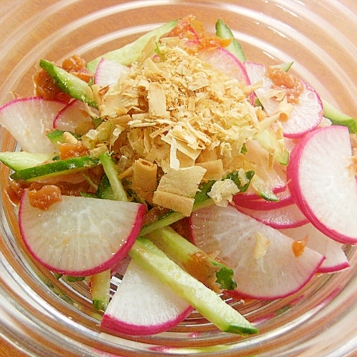 塩なし!すぐ食べる漬物サラダ♪(レディーサラダ)